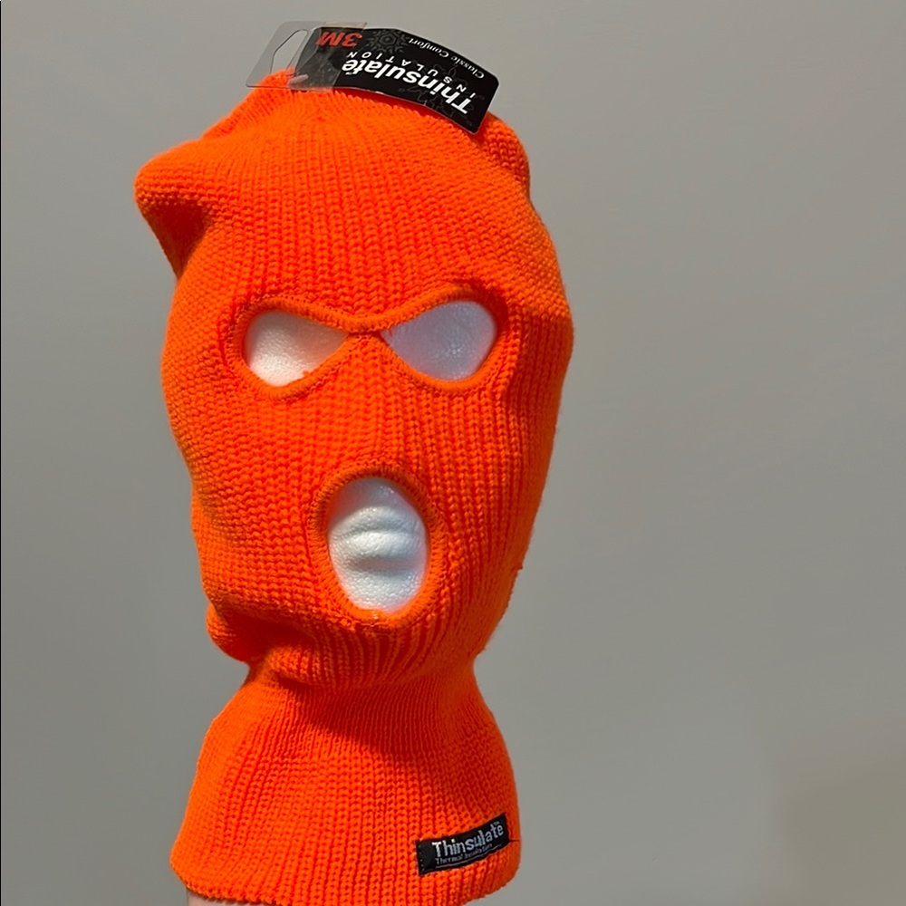 3M Thinsulate Orange Balaclava